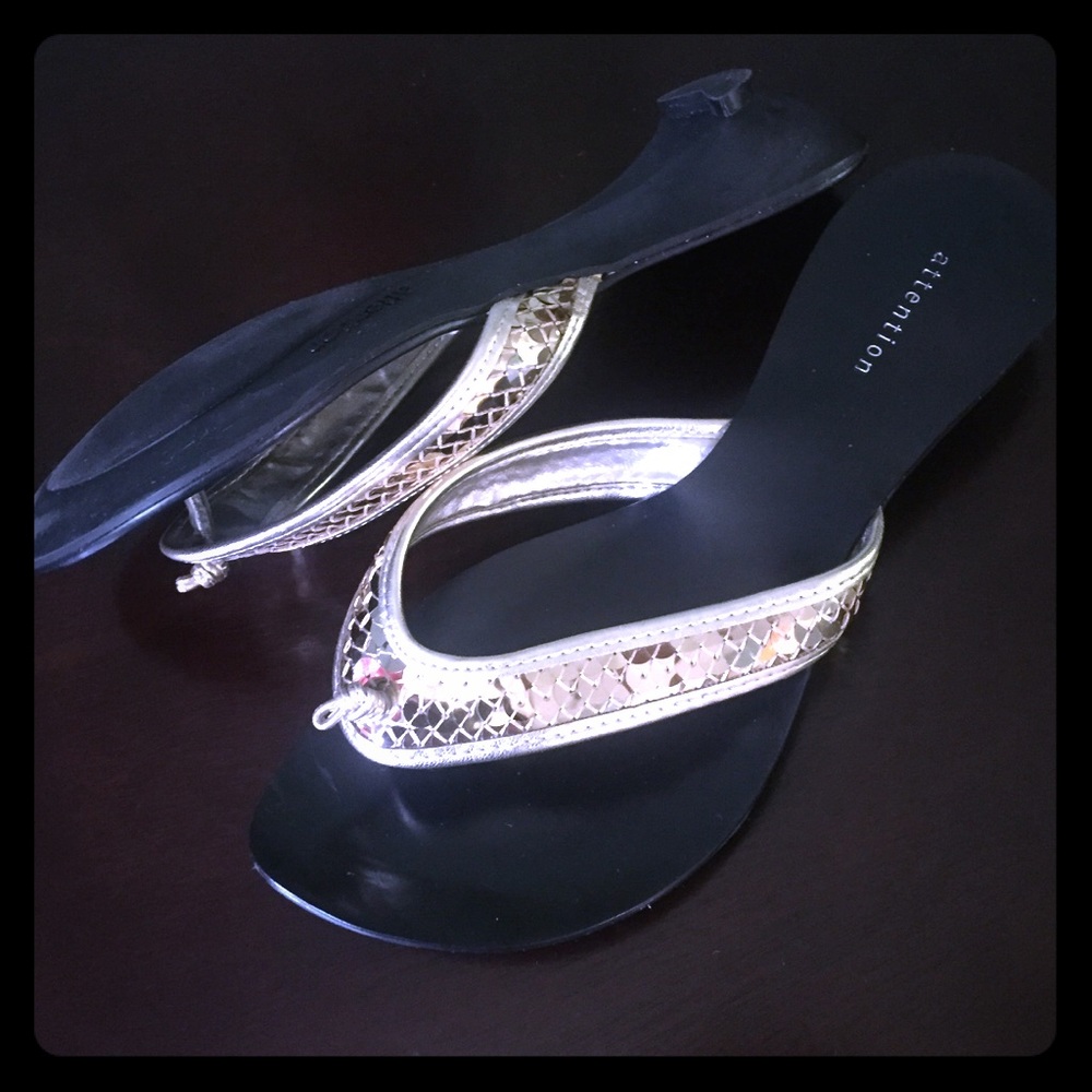 Gold Shimmer Casual/Dress Sandals